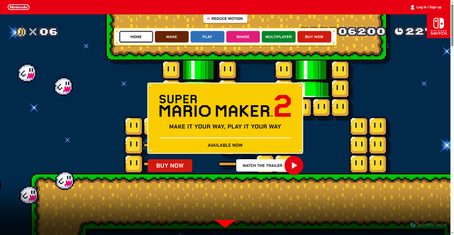 Security scan screenshot of https://mariomaker.nintendo.com