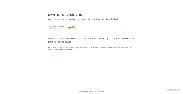 Security scan screenshot of https://www.must.edu.mo/index.html?locale=en_US