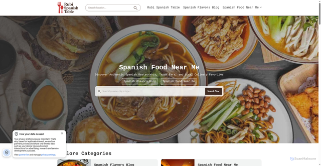 Security scan screenshot of https://restauranterubi.com