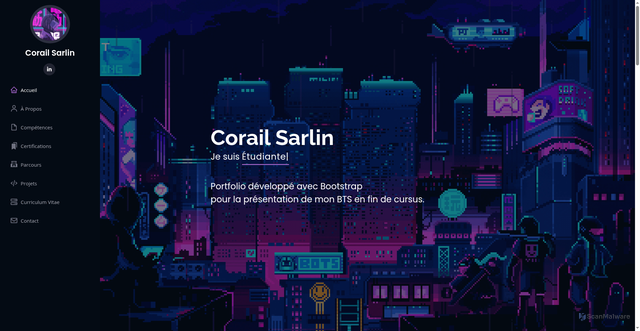 Security scan screenshot of https://corailsarlin-portfolio-tmiqqxnngl.edgeone.app/