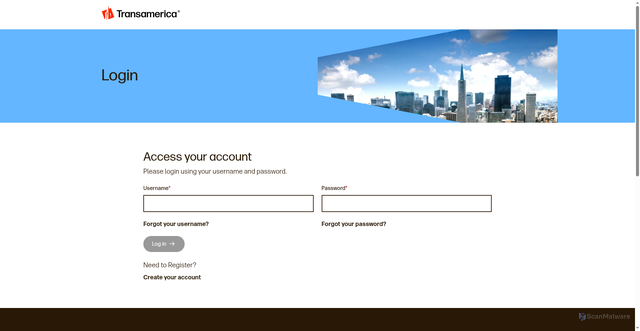Security scan screenshot of https://participant.transamerica.com