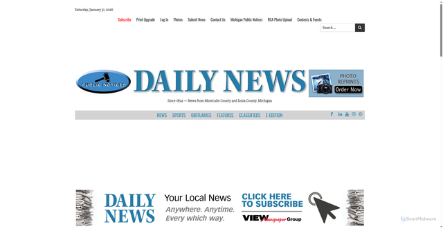 Security scan screenshot of https://www.thedailynews.cc/articles/greenville-high-school-grad-charged-with-killing-ex-wife-in-illinois/