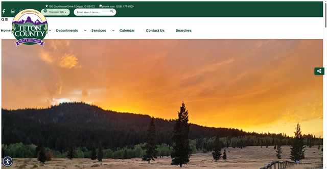 Security scan screenshot of https://tetoncountyidaho.gov/