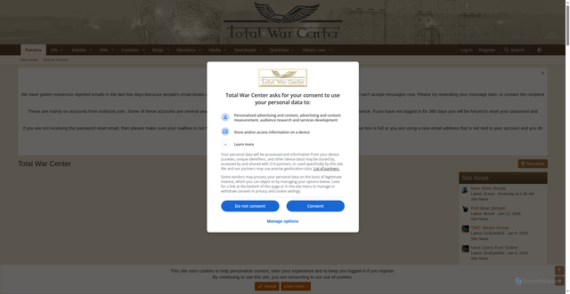 Security scan screenshot of https://www.twcenter.net