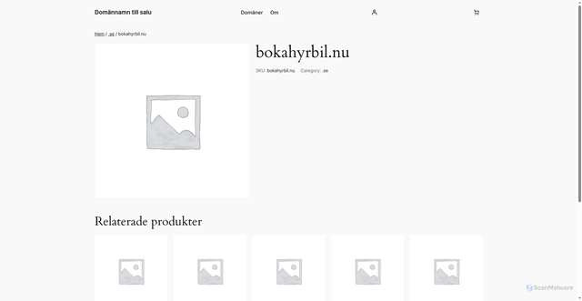 Security scan screenshot of https://bokahyrbil.nu