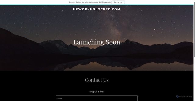 Security scan screenshot of https://upworkunlocked.com