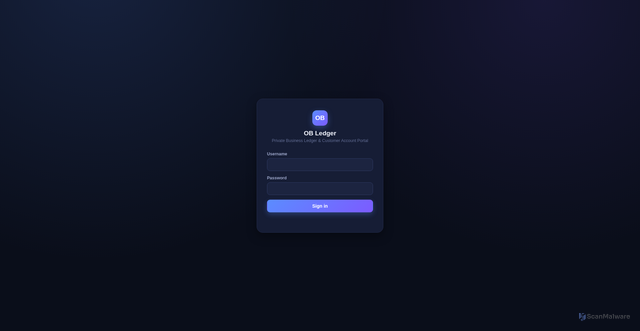Security scan screenshot of http://ob-ledger.pages.dev/