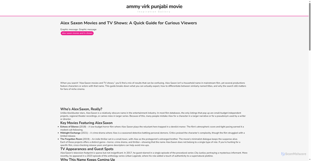 Security scan screenshot of https://ceritanetworkstudio-dp7attp567n1.edgeone.app/alex-saxon-movies-and-tv-shows.html