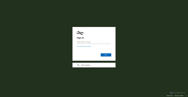 Security scan screenshot of https://orionenergypartners-my.sharepoint.com