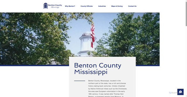 Security scan screenshot of https://www.bentoncountyms.gov/
