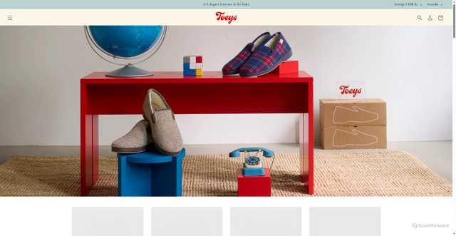 Security scan screenshot of https://toeys.se