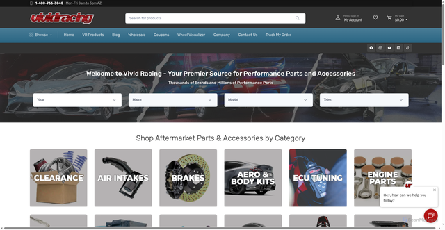 Security scan screenshot of https://vividracing.com