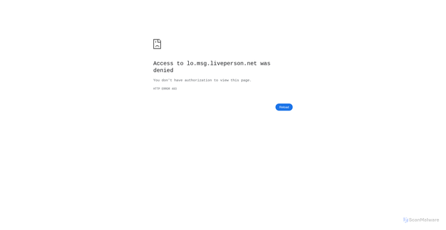 Security scan screenshot of https://lo.msg.liveperson.net