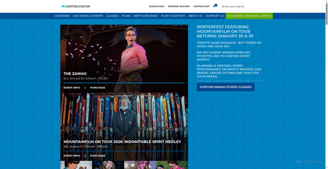 Security scan screenshot of https://gortoncenter.org