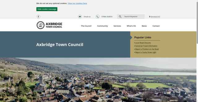 Security scan screenshot of https://www.axbridge-tc.gov.uk/