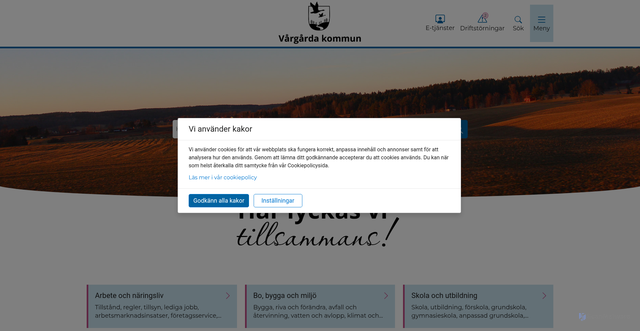 Security scan screenshot of https://www.vargarda.se/
