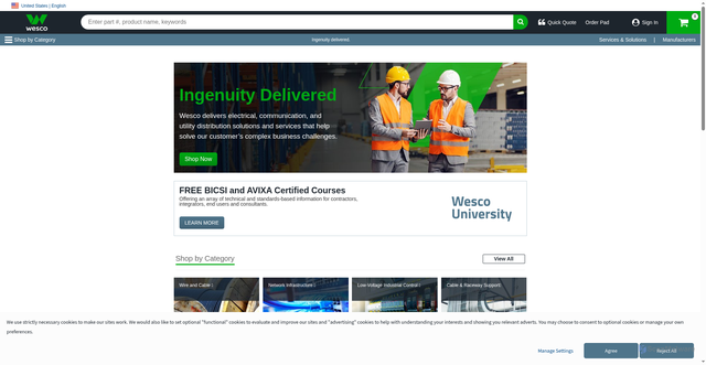 Security scan screenshot of https://www.anixter.com