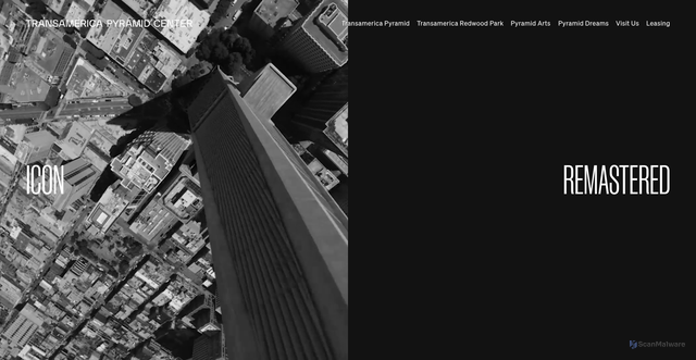 Security scan screenshot of https://transamericapyramid.com/