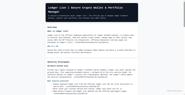 Security scan screenshot of en-lves-ledgrr.pages.dev