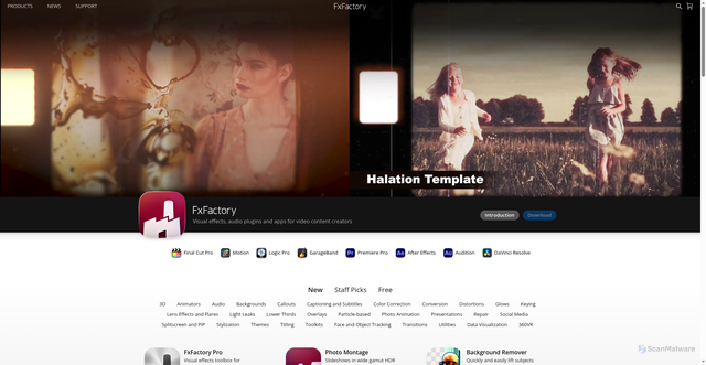 Security scan screenshot of https://fxfactory.com