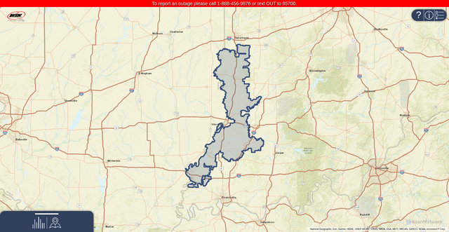 Security scan screenshot of https://outage.winenergyremc.com/
