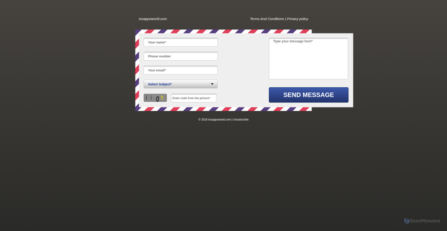 Security scan screenshot of iosappsworld.com