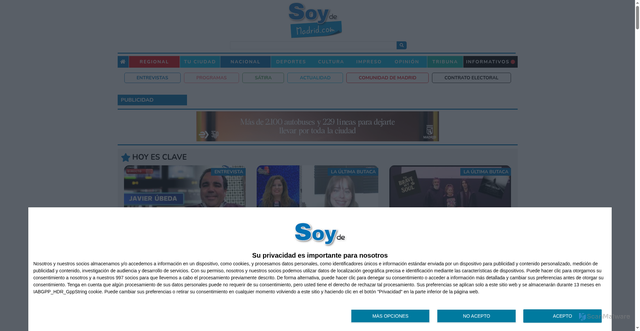Security scan screenshot of https://www.soydemadrid.com