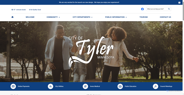 Security scan screenshot of https://tylermn.gov/