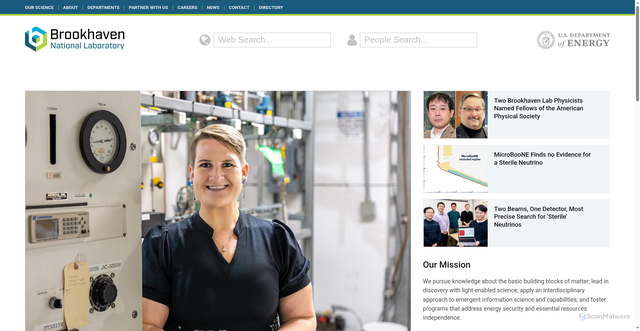 Security scan screenshot of https://www.bnl.gov/world/
