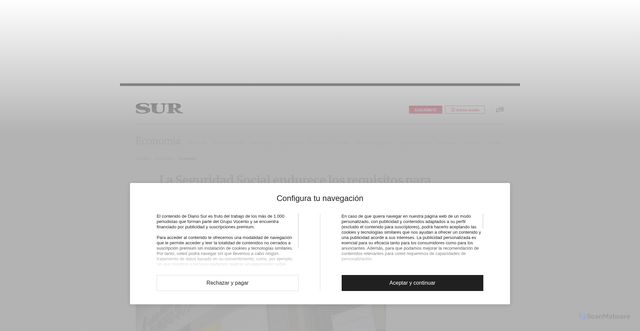 Security scan screenshot of https://www.diariosur.es/economia/mibolsillo/seguridad-social-endurece-requisitos-acceder-pension-20250815213328-nt.html