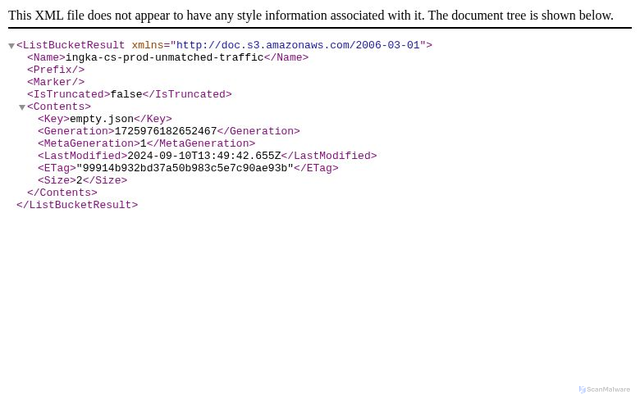Security scan screenshot of https://prod.cart.caas.selling.ingka.com/