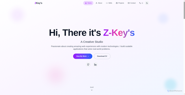 Security scan screenshot of https://zkeys.xyz/