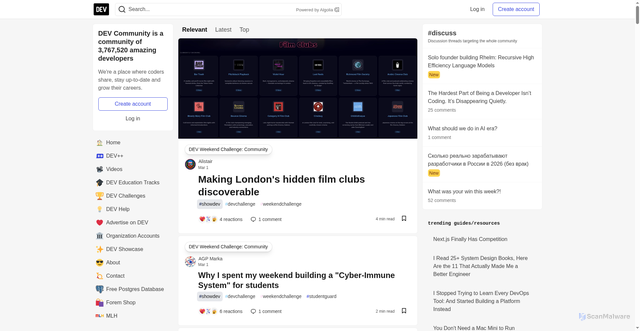 Security scan screenshot of https://devto-assets.b-cdn.net