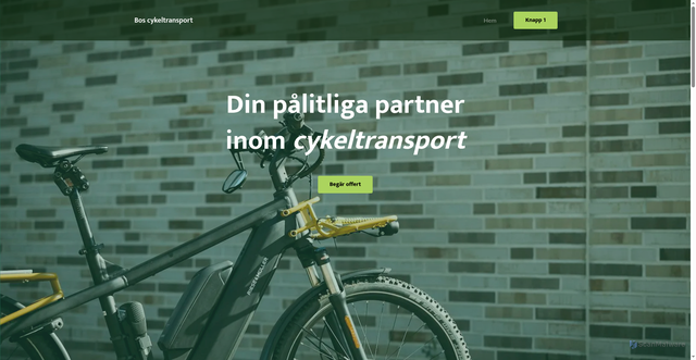 Security scan screenshot of https://boscykeltransport.se