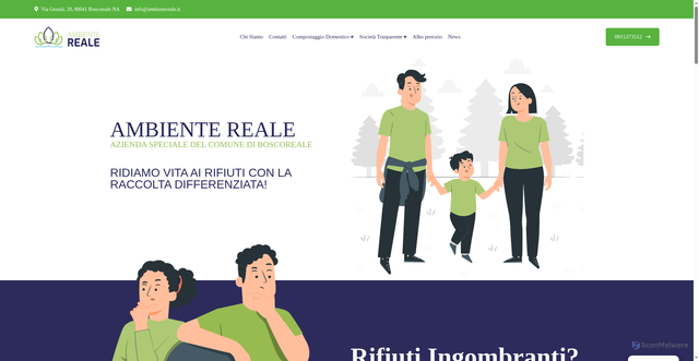 Security scan screenshot of https://www.ambientereale.it/