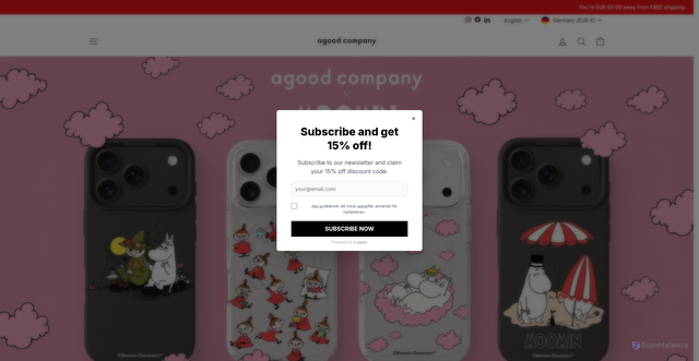 Security scan screenshot of https://agood.se