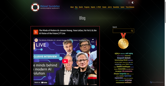 Security scan screenshot of https://lifeboat.com/blog/2025/11/the-minds-of-modern-ai-jensen-huang-yann-lecun-fei-fei-li-the-ai-vision-of-the-future-ft-live