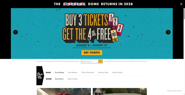 Security scan screenshot of https://drafthouse.com