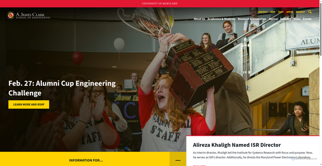 Security scan screenshot of https://eng.umd.edu
