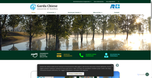 Security scan screenshot of https://www.gardachiese.it