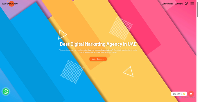 Security scan screenshot of https://coreapplet.com/services/digital-marketing/social-media-marketing-smm