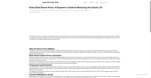 Security scan screenshot of https://pelangiasikworld-dpsmpz5348du.edgeone.app/brian-shaw-bench-press.html