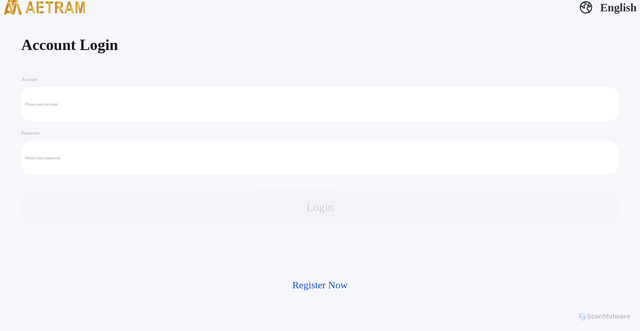 Security scan screenshot of https://aetramtradefu.vip/