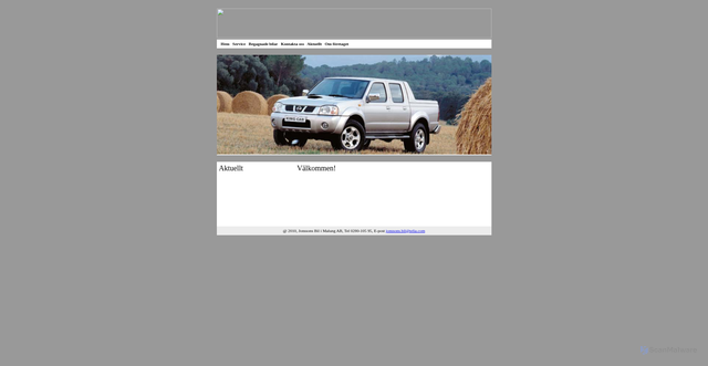 Security scan screenshot of https://jonssonsbil.se