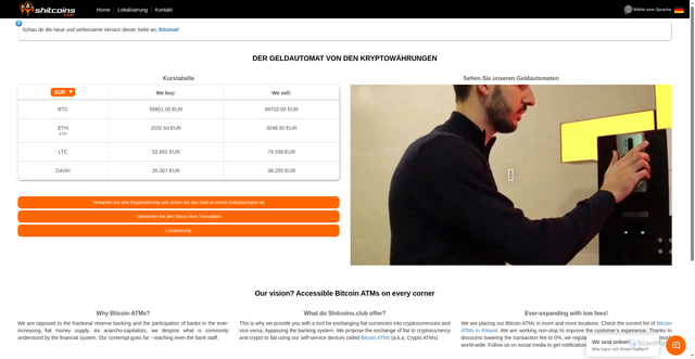 Security scan screenshot of https://shitcoins.club/