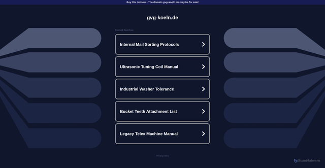 Security scan screenshot of http://ww16.gvg-koeln.de/?sub1=20260209-0149-483a-a866-c6ee1681bfbb