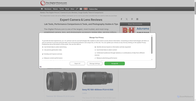 Security scan screenshot of https://the-digital-picture.com