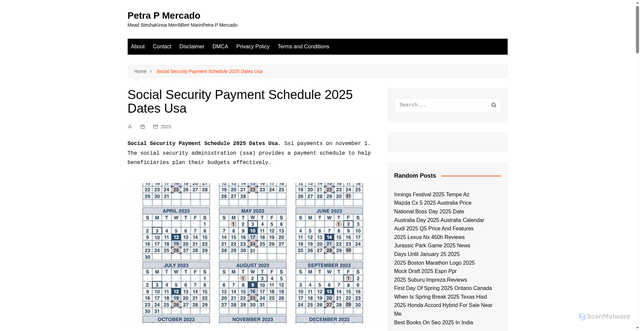 Security scan screenshot of https://petrapmercadoc.pages.dev/rpgjm-2025-social-security-payment-schedule-2025-dates-usa-2026-vtliq/