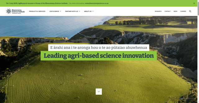 Security scan screenshot of https://www.agresearch.co.nz/