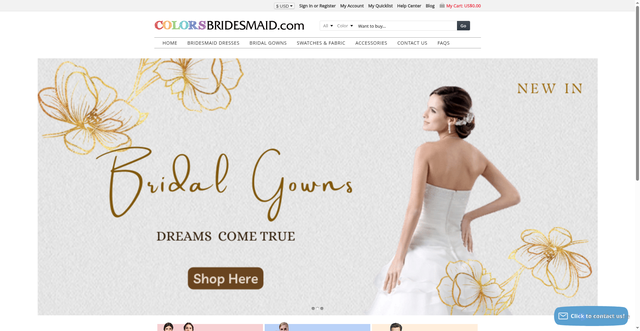 Security scan screenshot of https://colorsbridesmaid.com